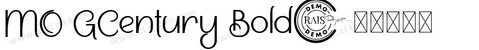 MO GCentury Bold字体转换